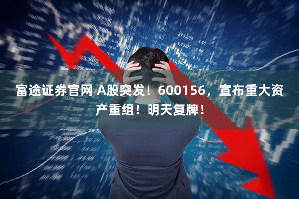 富途证券官网 A股突发！600156，宣布重大资产重组！明天复牌！