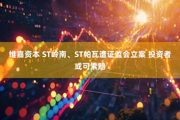 维嘉资本 ST岭南、ST帕瓦遭证监会立案 投资者或可索赔