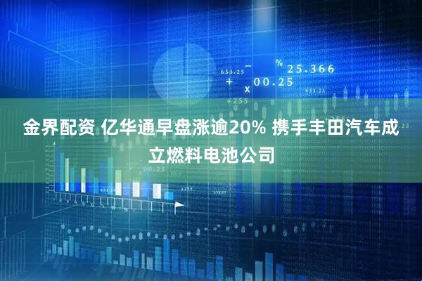 金界配资 亿华通早盘涨逾20% 携手丰田汽车成立燃料电池公司